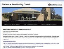 Tablet Screenshot of gladstonepark.unitingchurch.org.au