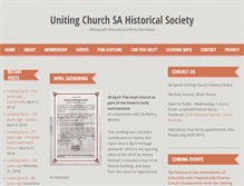 Tablet Screenshot of historicalsociety.unitingchurch.org.au
