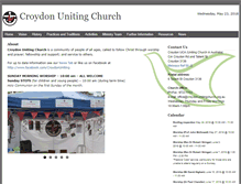 Tablet Screenshot of croydon.unitingchurch.org.au