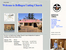 Tablet Screenshot of bellingen.unitingchurch.org.au
